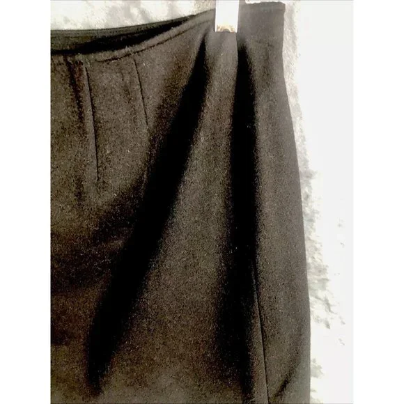 Talbot’s petites short black velour wrap around skirt stretch Size 14 So Soft!! - Picture 6 of 16